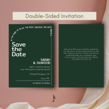 Elegante minimalistische muslimische Smaragdgrüne