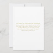 Elegante Minimalistische muslimische Weißbrassehei Save The Date (Rückseite)