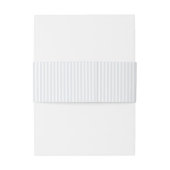Elegante minimalistische Navy-Hochzeitseinladung B Einladungsbanderole (Rückseitenbeispiel)
