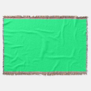Elegante minimalistische Neon Spring Green Color Decke