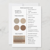 Elegante Minimalistische neutrale Bridesmaid Einla Einladung (Vorderseite)