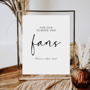 Elegante Minimalistische Nummer Eins-Fans Hochzeit Sockelschild
