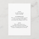 Elegante Minimalistische Olive Botanicals Begleitkarte (Rückseite)