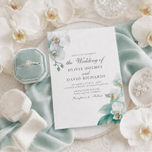 Elegante Minimalistische Orchideenhochzeit