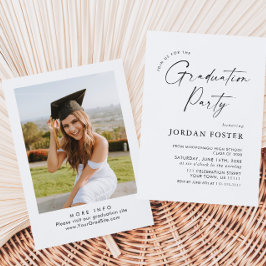 Elegante Minimalistische Partei mit einem FOTO Einladung