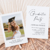 Elegante Minimalistische Partei mit einem FOTO Einladung