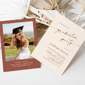 Elegante Minimalistische Partei mit einem FOTO Einladung