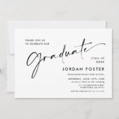 Elegante Minimalistische Partei mit einem FOTO Einladung (Vorderseite)