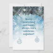 Elegante Minimalistische Party Einladung (Rückseite)