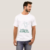 Elegante Minimalistische romantische Coupé Sketch T-Shirt (Vorne ganz)