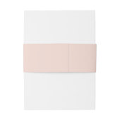 Elegante Minimalistische Rosa Hochzeit Einladung Einladungsbanderole (Rückseitenbeispiel)
