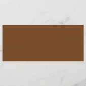 Elegante Minimalistische Rust Seating Chart Header Menükarte (Rückseite)