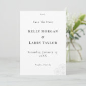 Elegante minimalistische Save-the-Date-Hochzeitska Save The Date (Stehend Vorderseite)