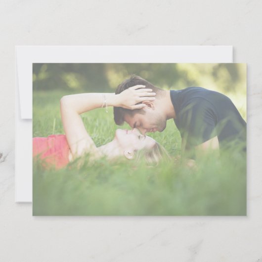 Elegante, minimalistische Save the Date Karte (Rückseite)