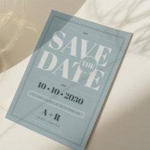 Elegante Minimalistische Save the Date-Karte