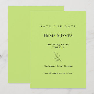 Elegante Minimalistische Save-the-Date-Karte | Mod Save The Date