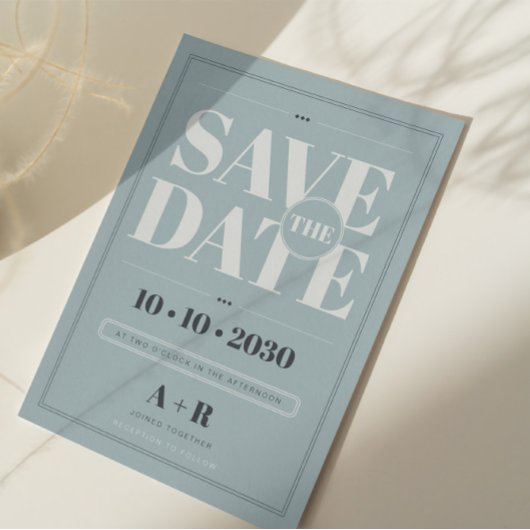 Elegante Minimalistische Save the Date-Karte Save The Date