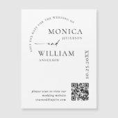 Elegante Minimalistische Save the Date Magnetkarte (Vorderseite)