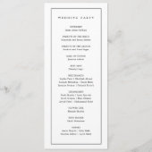 Elegante Minimalistische Schwarz-Weiß-Islamische H Programm (Rückseite)