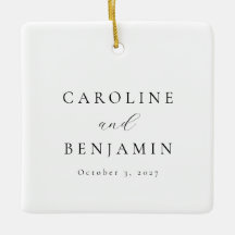 Elegante Minimalistische Schwarz-weiße Hochzeit