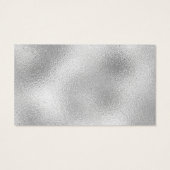 Elegante Minimalistische Silver Metallic Business  (Rückseite)