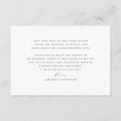 Elegante Minimalistische Skriptkalligraphie Vielen Dankeskarte (Rückseite)