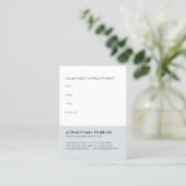Elegante Minimalistische Terminkarte (Stehend Vorderseite)