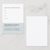 Elegante Minimalistische Terminkarte (Vorne/Hinten)
