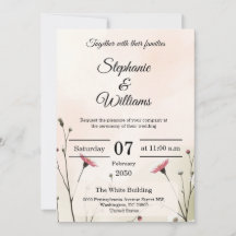 Elegante minimalistische Typografie Hochzeitseinla