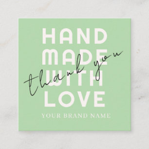 Elegante minimalistische Typografie Olive einfache Quadratische Visitenkarte