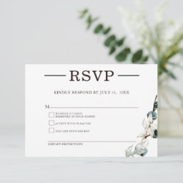 Elegante minimalistische UAWG-Response-Karte RSVP Karte