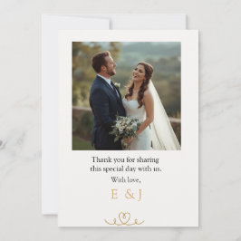 Elegante minimalistische und moderne Hochzeitskart Einladung