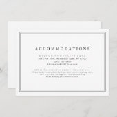 Elegante minimalistische Unterkünfte in Schwarz-We Begleitkarte (Vorne/Hinten)