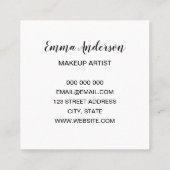 Elegante minimalistische Visitenkarte (Rückseite)