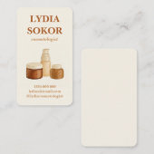 Elegante Minimalistische Visitenkarte des Kosmetol (Vorne/Hinten)