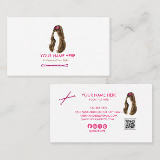 Elegante minimalistische Visitenkarte für Friseure