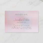 Elegante Minimalistische Vorlage Moderne Visitenkarte (Rückseite)