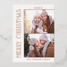 Elegante Minimalistische Weihnachten 2 Foto Rose G