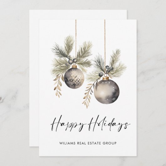 Elegante Minimalistische Weihnachten im Unternehme (Vorne/Hinten)