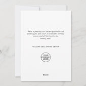 Elegante Minimalistische Weihnachten im Unternehme (Rückseite)