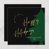 Elegante Minimalistische Weihnachten Moderne Gruß (Vorne/Hinten)