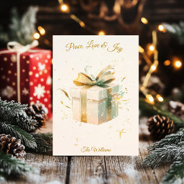 Elegante Minimalistische Weihnachts- und Geschenki Einladung