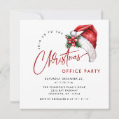 Elegante Minimalistische Weihnachtsfeier Einfach Einladung (Vorderseite)