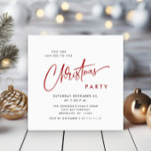 Elegante Minimalistische Weihnachtsfeier Einfach Einladung