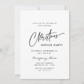 Elegante Minimalistische Weihnachtsfeier Einladung (Vorderseite)