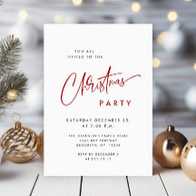 Elegante Minimalistische Weihnachtsfeier