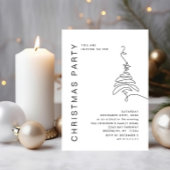 Elegante Minimalistische Weihnachtsfeier Einladung