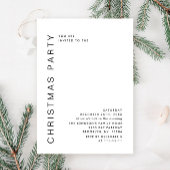 Elegante Minimalistische Weihnachtsfeier Einladung