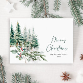 Elegante Minimalistische Weihnachtsfeiertage Feiertagskarte