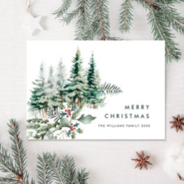 Elegante Minimalistische Weihnachtsfeiertage Feiertagskarte